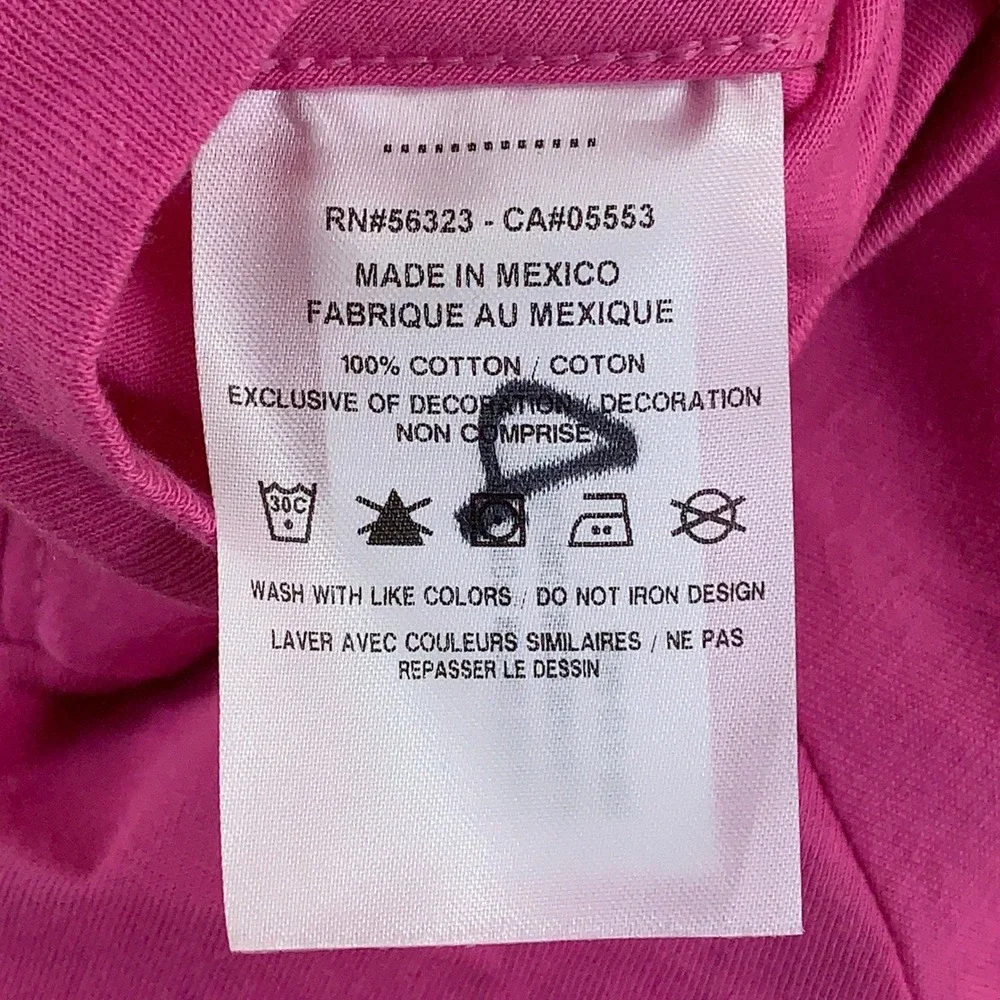 Nike Womens Large Pink Cotton Short Sleeve Swoosh T-Shirt *Flaw